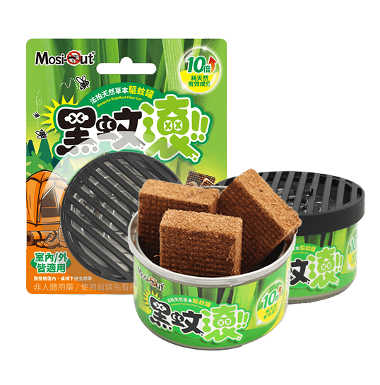 黑蚊滾天然木纖防蚊蠟產品圖，安全環保防蚊選擇