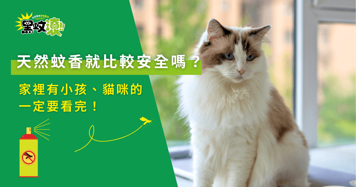 天然蚊香就比較安全嗎？家有小孩貓咪必看防蚊指南