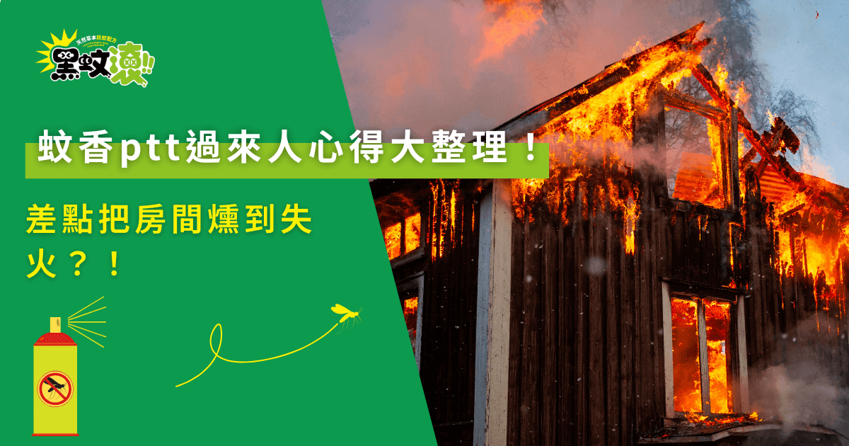 蚊香ptt過來人心得大整理！差點把房間燻到失火？！