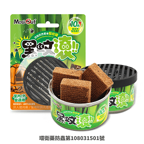 黑蚊滾天然木纖防蚊蠟產品圖，安全環保防蚊選擇