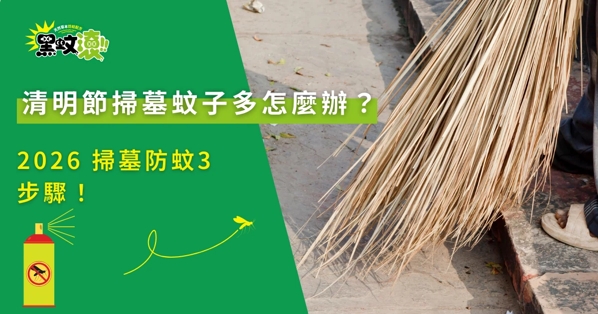 清明節掃墓防蚊方法與掃墓場景示意圖